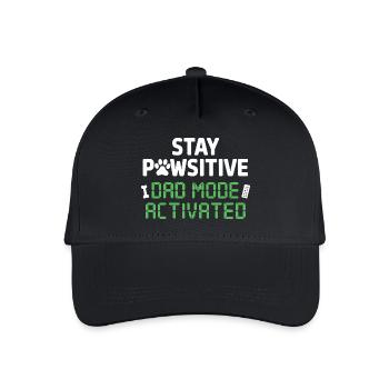 Reste pauvre Mode Papa activé Plus drôle - Casquette de baseball bio Enfant - noir - Devant