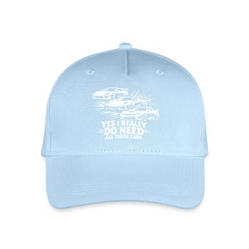 Ja, ich brauche wirklich all diese Autos! (Lustige - Kinder Bio Basecap - Hellblau - Vorne