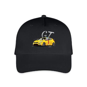 Ceed gt Coupe yellow with driver - Organic Kids’ Baseball Cap - black - Front