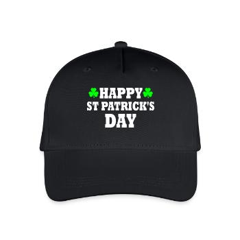 happy st patrick's day - Organic Kids’ Baseball Cap - black - Front