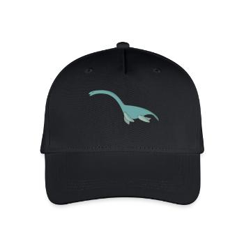 Lustig Comic Nessie Monster Geschenk Dinosaurier - Kinder Bio Basecap - Schwarz - Vorne