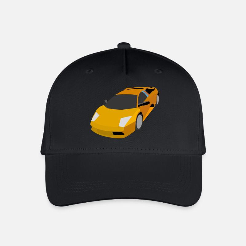 Rennauto - Kinder Bio Basecap - Schwarz