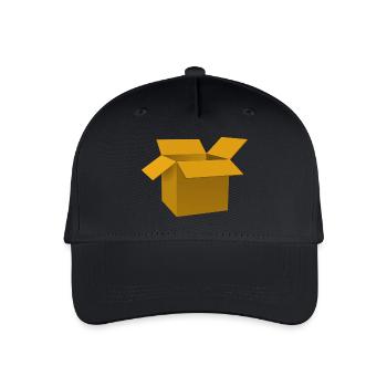 carton - Organic Kids’ Baseball Cap - black - Front