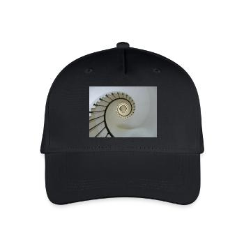 spiral staircase - Organic Kids’ Baseball Cap - black - Front