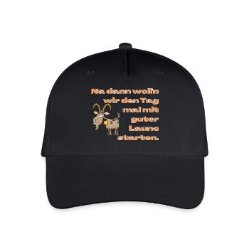 Good mood into day 3 - Organic Kids’ Baseball Cap - black - Front
