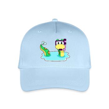 Snake Diver Snorkel Diving - Organic Kids’ Baseball Cap - light blue - Front