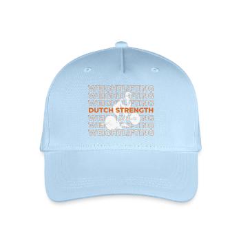 Dutch Strength Gewichtheben - Kinder Bio Basecap - Hellblau - Vorne