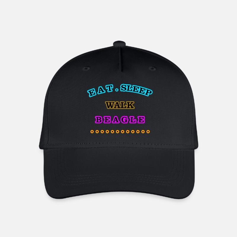 Eat, Sleep, Walk, Beagle - Organic Kids’ Baseball Cap - black