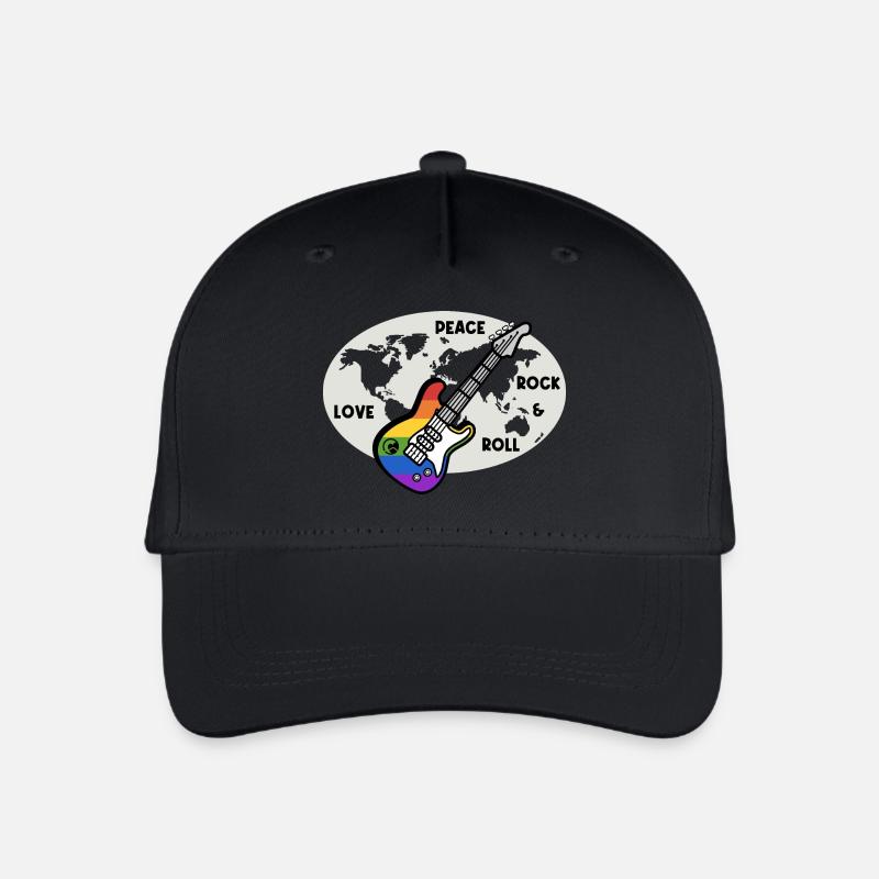 World Peace Rock - Kinder Bio Basecap - Schwarz