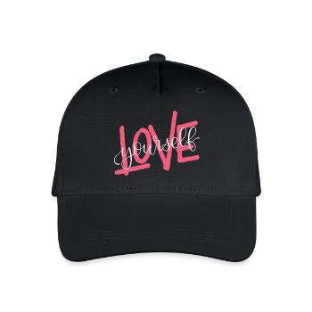 LOVE yourself - Kinder Bio Basecap - Schwarz - Vorne