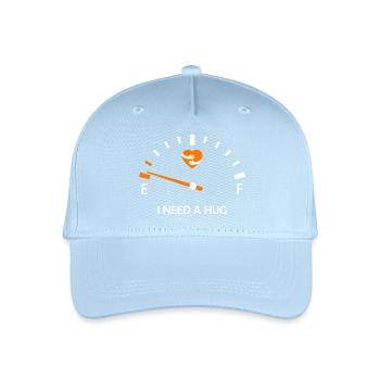 I NEED A HUG Embrace Comfort and Expression - Organic Kids’ Baseball Cap - light blue - Front