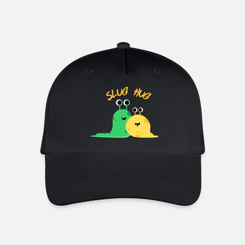 Schnecken-Umarmung - Kinder Bio Basecap - Schwarz
