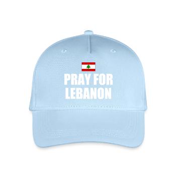Pray for lebanon - Organic Kids’ Baseball Cap - light blue - Front