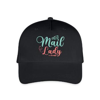 Mail Lady Mailman Postal Worker - Kinder Bio Basecap - Schwarz - Vorne