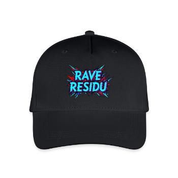 Rave shirt residue party blue - Organic Kids’ Baseball Cap - black - Front