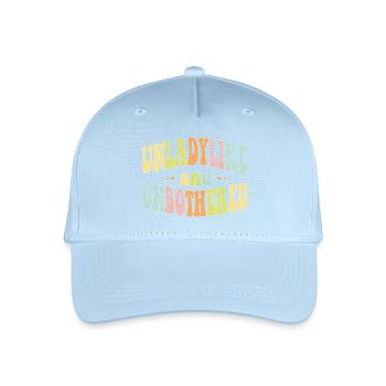 Pas digne d’une dame et sans être dérangée - Casquette de baseball bio Enfant - bleu clair - Devant