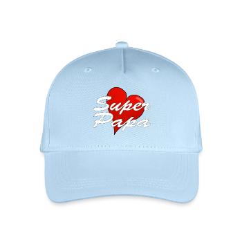 SUPER PAPA - Kinder Bio Basecap - Hellblau - Vorne