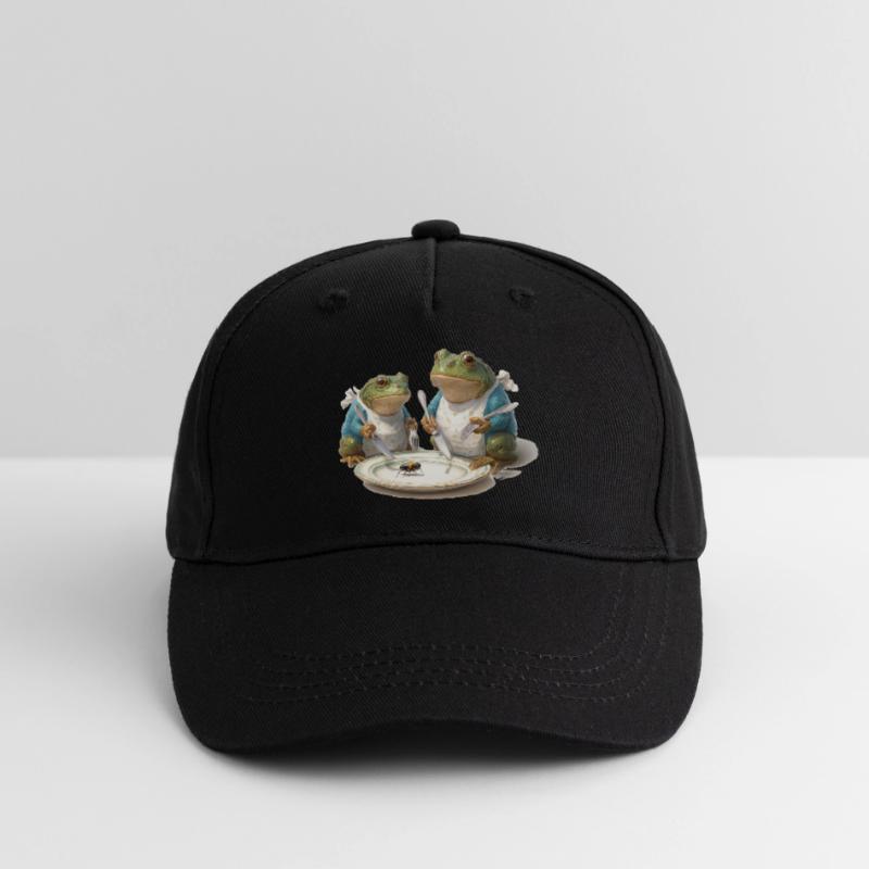 Frog Dinner: Fly on a Plate Organic Kids’ Baseball Cap