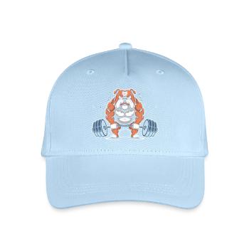 Levage de bouledogues puissants - Casquette de baseball bio Enfant - bleu clair - Devant