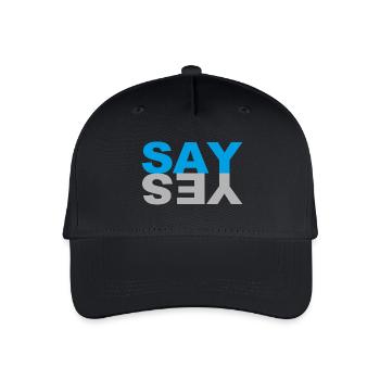 Say Yes - Organic Kids’ Baseball Cap - black - Front