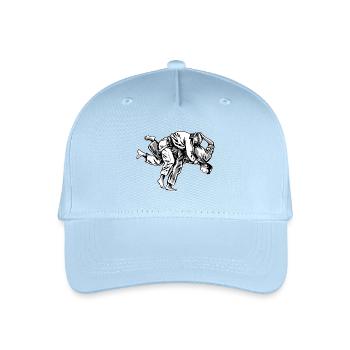 Illustration du lancer de judo Uchi-mata - Casquette de baseball bio Enfant - bleu clair - Devant