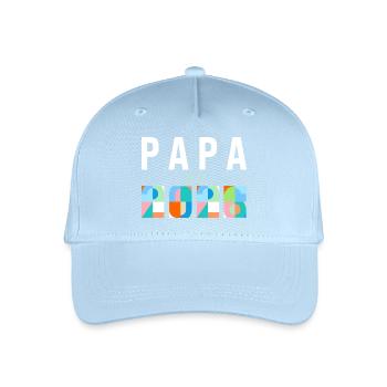 Papa since 2026 - Kinder Bio Basecap - Hellblau - Vorne