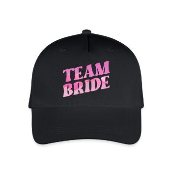 Wedding Team Bride - Organic Kids’ Baseball Cap - black - Front