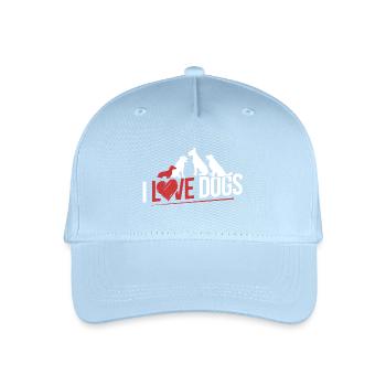 I Love Dog - Organic Kids’ Baseball Cap - light blue - Front