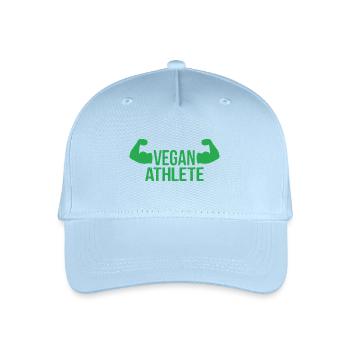 Vegan Athlete - Organic Kids’ Baseball Cap - light blue - Front