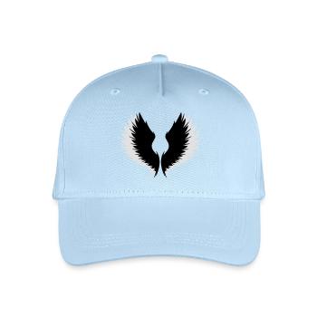 Flügel mit Schatten - Kinder Bio Basecap - Hellblau - Vorne