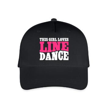 LINE DANCE LOVER - Organic Kids’ Baseball Cap - black - Front