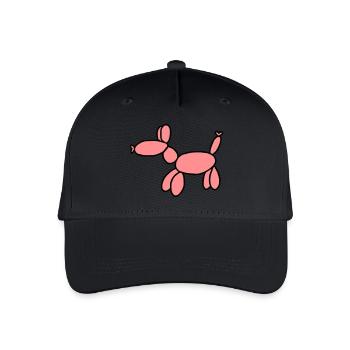 Luftballon Tier Geschenk - Kinder Bio Basecap - Schwarz - Vorne