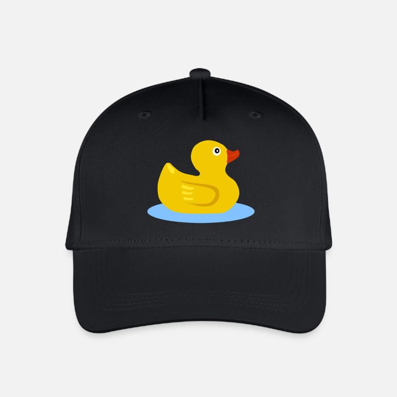 Badeente - Kinder Bio Basecap - Schwarz