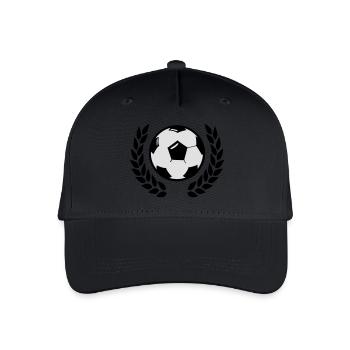football - Organic Kids’ Baseball Cap - black - Front