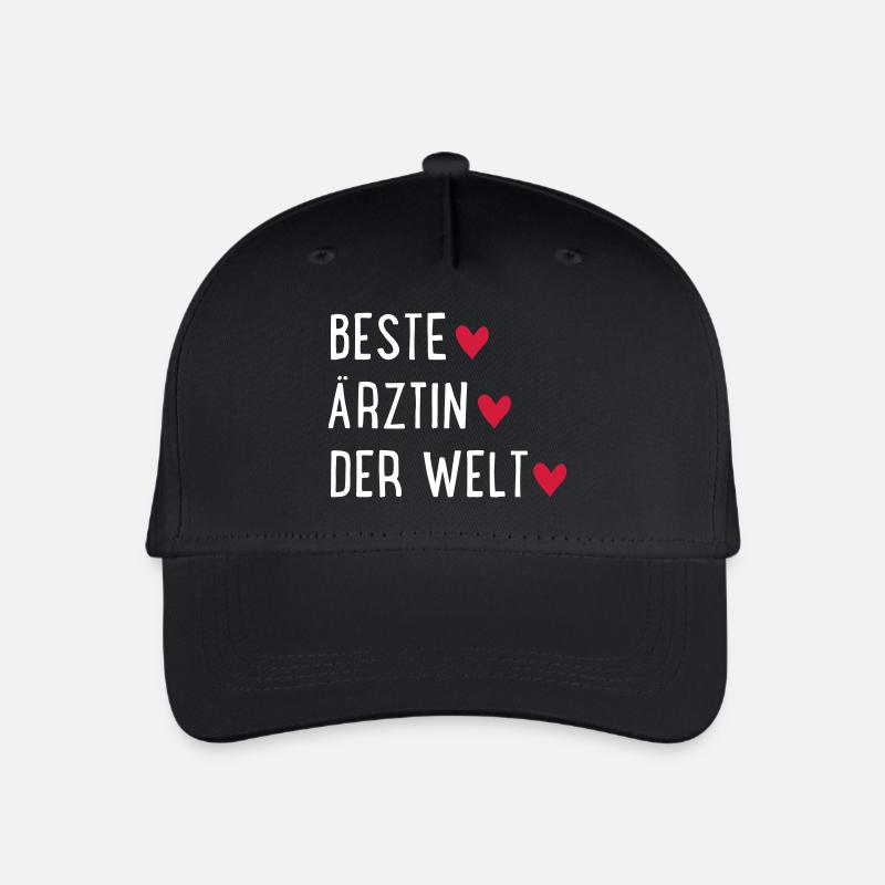 Beste Ärztin der Welt - Kinder Bio Basecap - Schwarz
