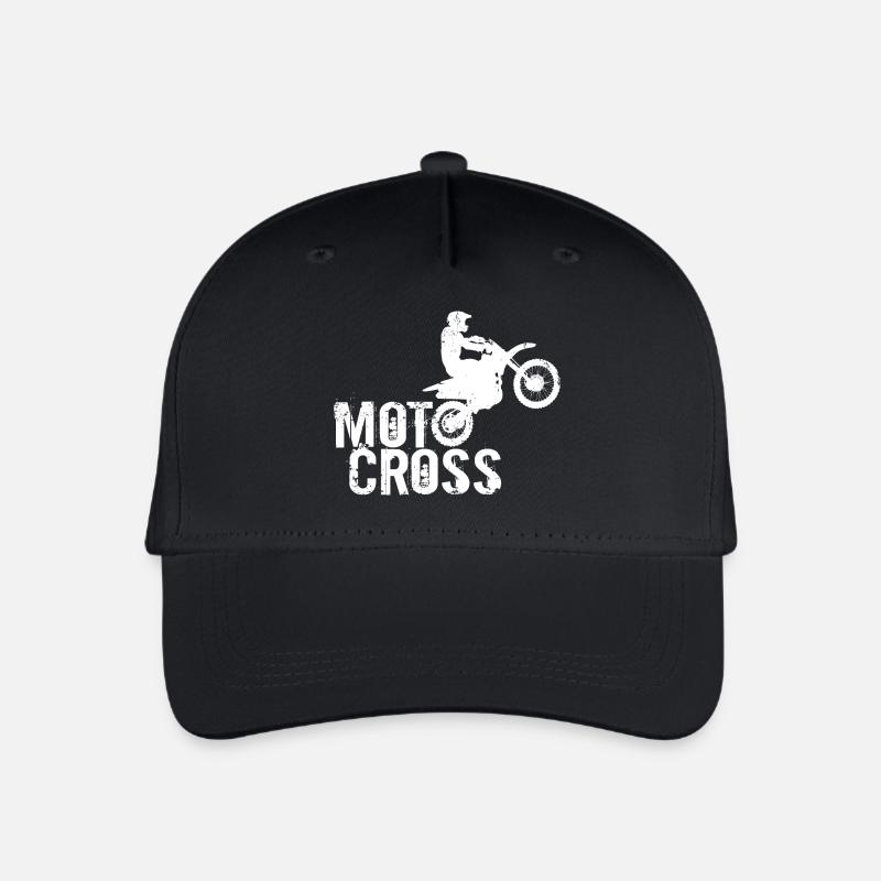Motocross - Organic Kids’ Baseball Cap - black