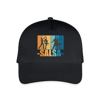 Salsa Vintage Dancer Retro Dancing Cadeau - Casquette de baseball bio Enfant - noir - Devant