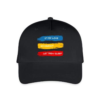 Let Them Sleep - Organic Kids’ Baseball Cap - black - Front