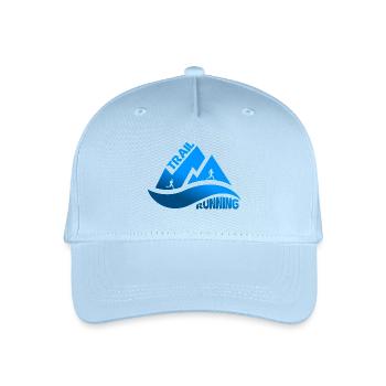 Trail Running Mountains Man Woman - Organic Kids’ Baseball Cap - light blue - Front