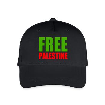 Free palestine - Organic Kids’ Baseball Cap - black - Front