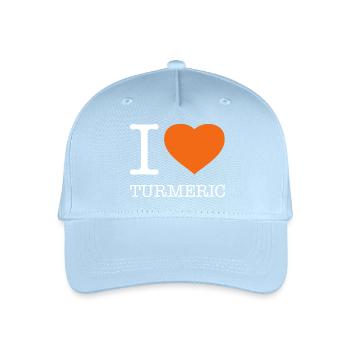 I LOVE TURMERIC - Kinder Bio Basecap - Hellblau - Vorne