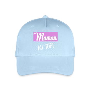 MAMAN. FÊTE DES MÈRES - Casquette de baseball bio Enfant - bleu clair - Devant
