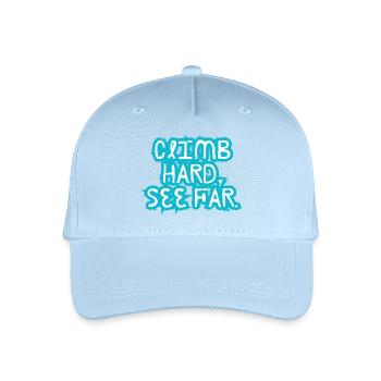 Grimpez fort, voyez loin. - Casquette de baseball bio Enfant - bleu clair - Devant