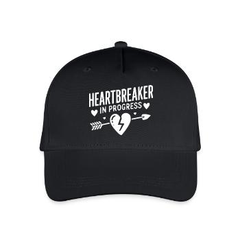 Heartbreaker in Progress - Organic Kids’ Baseball Cap - black - Front