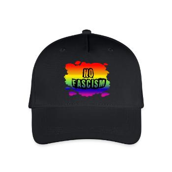 Stop AfD contre la droite, la démocratie, la diversité, la gauche - Casquette de baseball bio Enfant - noir - Devant