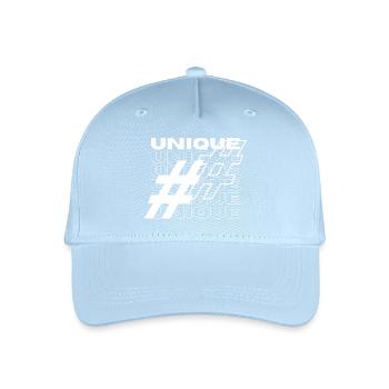 Unique Hashtag Typography - Organic Kids’ Baseball Cap - light blue - Front