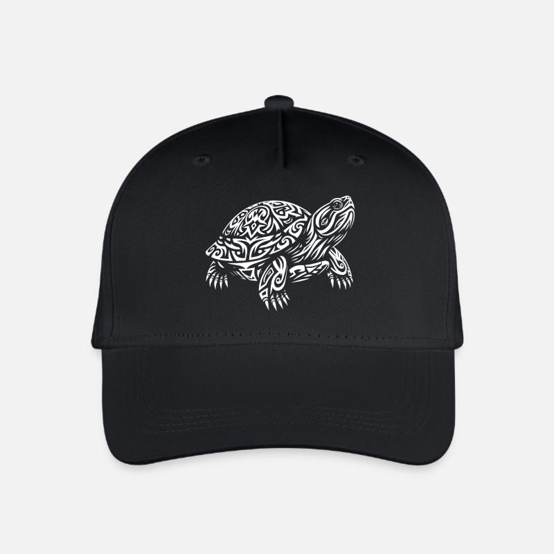 Tortue tribale - Casquette de baseball bio Enfant - noir