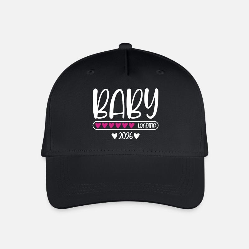 Baby 2026 loading - Kinder Bio Basecap - Schwarz