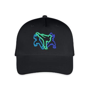 Taekwondo Martial Arts Silhouettes Men's Karate - Organic Kids’ Baseball Cap - black - Front