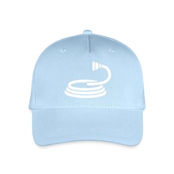 Gartenschlauch Schlauch Garten Wasser - Kinder Bio Basecap - Hellblau - Vorne